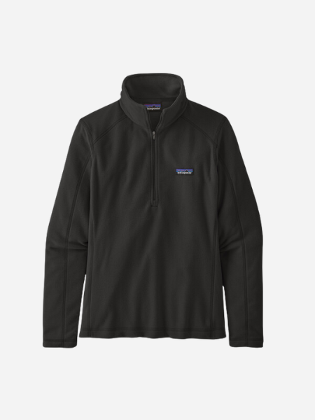 WOMEN'S MICRO D 1/4 ZIP FLEECE BLACK