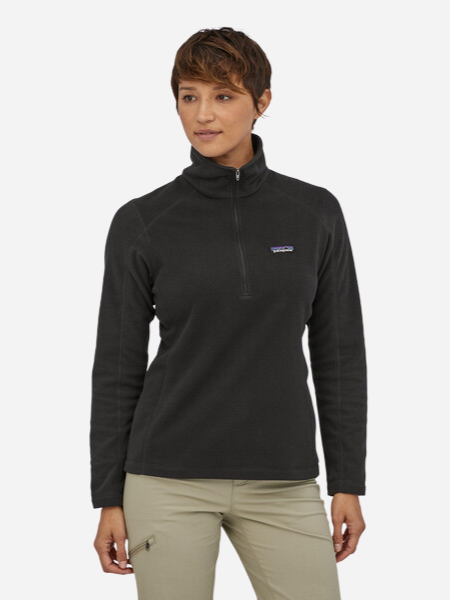 WOMEN'S MICRO D 1/4 ZIP FLEECE BLACK