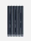 BRITISH COLOUR STANDARD SET OF 6 SOLID CANDLES IN GUNMETAL GREY