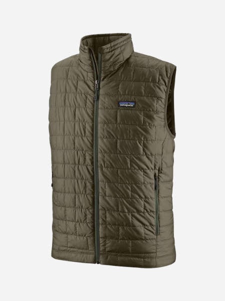 PATAGONIA MEN'S NANO PUFF VEST  BASIN GREEN W/TENT GREEN