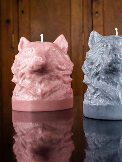 BRITISH COLOUR STANDARD OLD ROSE WOLF HEAD ECO CANDLE