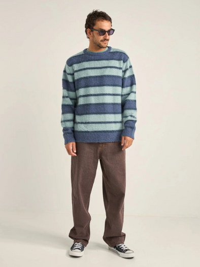 RHYTHM MEN'S HARVEY MOHAIR STRIPE KNIT