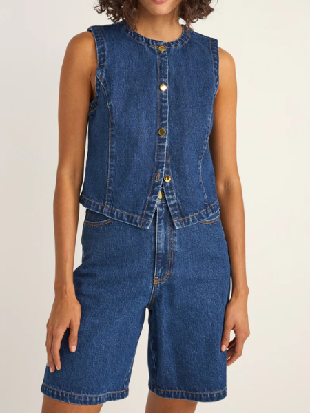 RHYTHM WOMEN'S GIA DENIM VEST