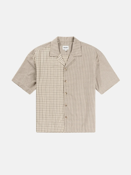 RHYTHM MEN'S CROSS CHECK RELAXED SHORT SLEEVE SHIRT