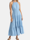 RHYTHM WOMEN'S SEACOAST HALTER TIERED MAXI DRESS 