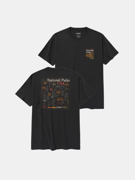 PARKS PROJECT NATIONAL PARK OUTLINE CHECKLIST TEE 