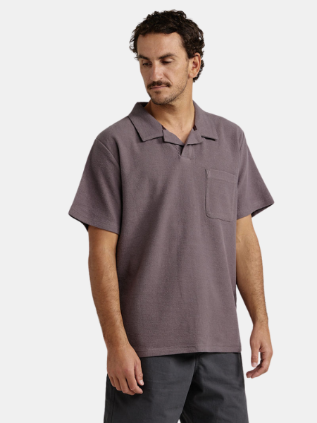 RHYTHM MEN'S VINTAGE TERRY POLO