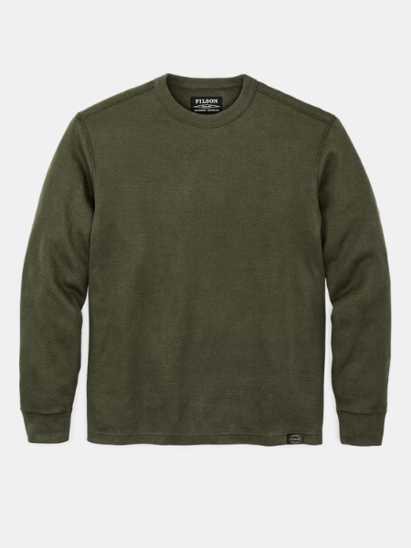 FILSON WAFFLE KNIT THERMAL CREWNECK