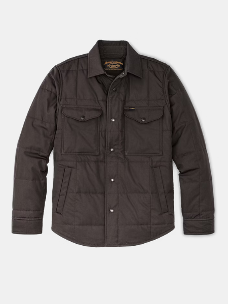 FILSON MEN'S COVER CLOTH QUILTED JAC−SHIRT