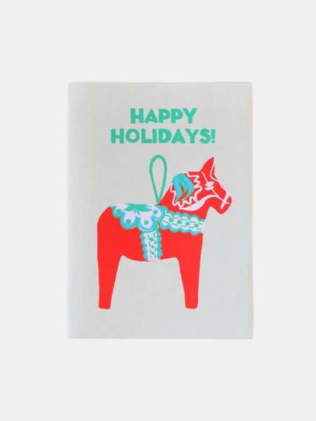 ALPHABET STUDIOS DALA HORSE GREETING CARD