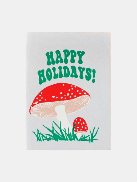 ALPHABET STUDIOS HOLIDAY MUSHROOMS GREETING CARD