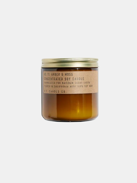 P.F. CANDLE CO. AMBER & MOSS - 12.5 OZ CONCENTRATED SOY CANDLE