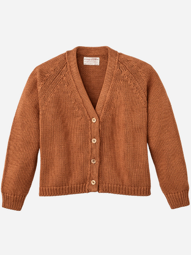 FILSON WOMEN'S 3GG RUSTIC COTTON CARDIGAN: CHESTNUT