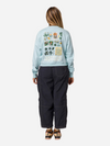 PARKS PROJECTS WOMEN'S FOREST FORAGER CROPPED CREW LIGHT BLUE