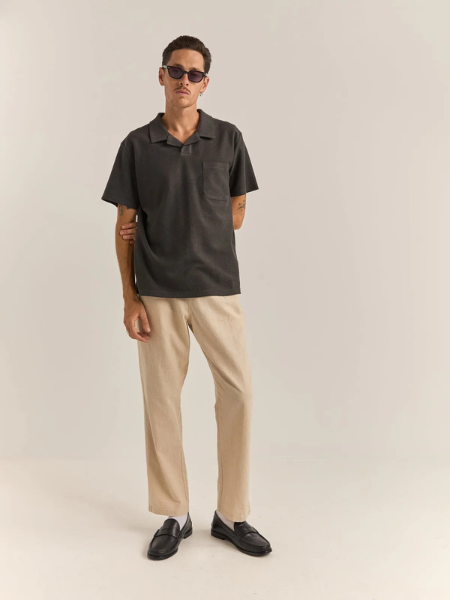 RHYTHM MEN'S VINTAGE TERRY POLO