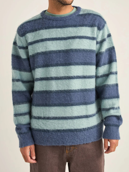 RHYTHM MEN'S HARVEY MOHAIR STRIPE KNIT