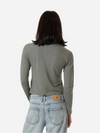 THRILLS WOMEN'S HEMP COLLARED LONG SLEEVE