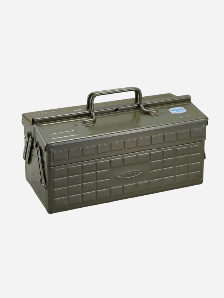 TOYO STEEL TOOLBOX WITH CANTILEVER LID AND UPPER STORAGE TRAYS