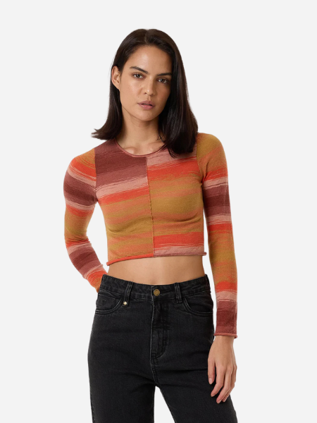 THRILLS WOMEN'S RISE KNIT LONG SLEEVE TOP