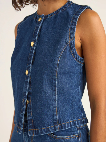 RHYTHM WOMEN'S GIA DENIM VEST