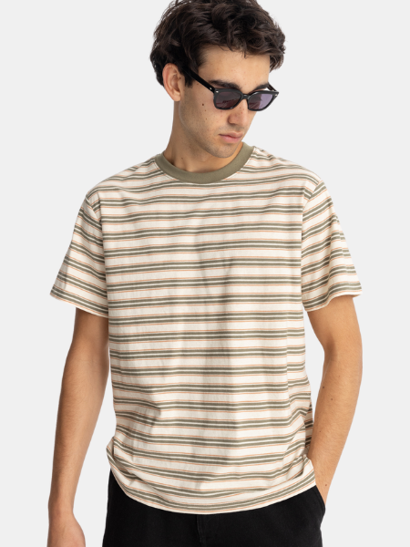 RHYTHM MEN'S VINTAGE STRIPE SS T-SHIRT