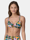 PATAGONIA WOMEN'S REVERSIBLE SEAGLASS BAY BIKINI TOP