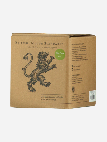 BRITISH COLOUR STANDARD OLD ROSE WOLF HEAD ECO CANDLE