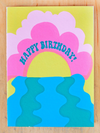 ALPHABET STUDIOS BIRTHDAY SUNSET GREETING CARD