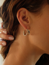 SARAH SAFAVI FAVOR STERLING SILVER HOOPS