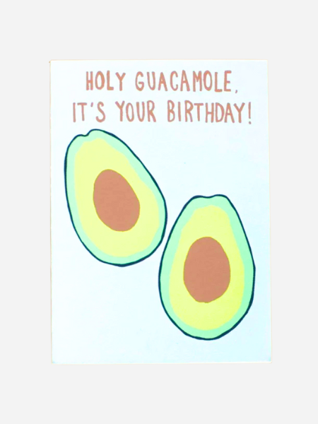 ALPHABET STUDIO HOLY GUACAMOLE BIRTHDAY CARD