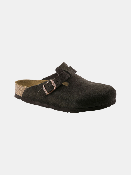 BIRKENSTOCK BOSTON SOFT FOOTBED SUEDE LEATHER - REGULAR