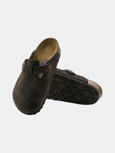 BIRKENSTOCK BOSTON SOFT FOOTBED SUEDE LEATHER - REGULAR