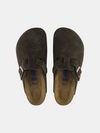 BIRKENSTOCK BOSTON SOFT FOOTBED SUEDE LEATHER - REGULAR