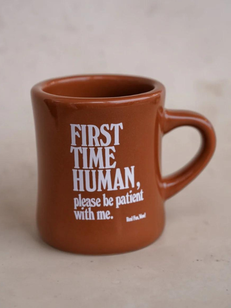 REAL FUN, WOW! FIRST TIME HUMAN DINER MUG